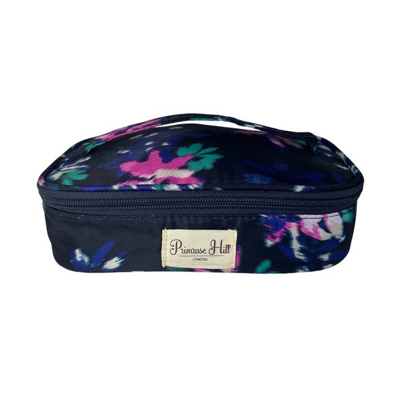 Primrose Hill London Blue Floral Make Up Bag - Picture 1 of 7
